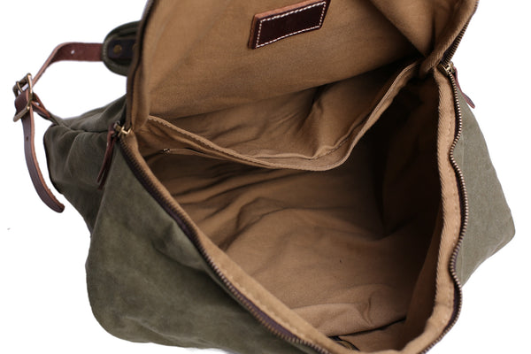 canvas backpack purse