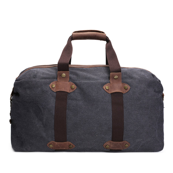 ROCKCOW Waxed Canvas Travel Duffle Bag, Holdall Luggage, Overnight Bag ...
