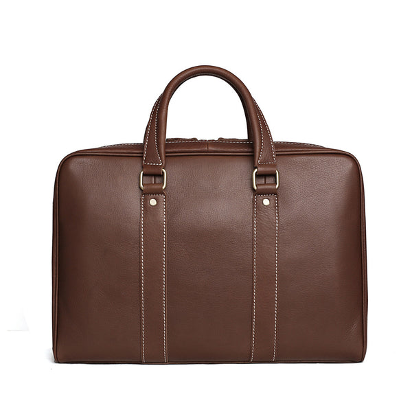 Handmade Full Grain Leather Briefcase, Men Leather Bag ...