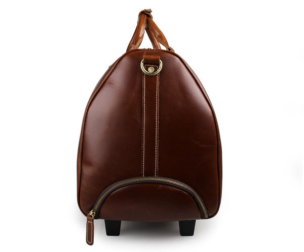Handmade Extra Large Vintage Full Grain Leather Travel Bag, Duffle Bag – ROCKCOWLEATHERSTUDIO