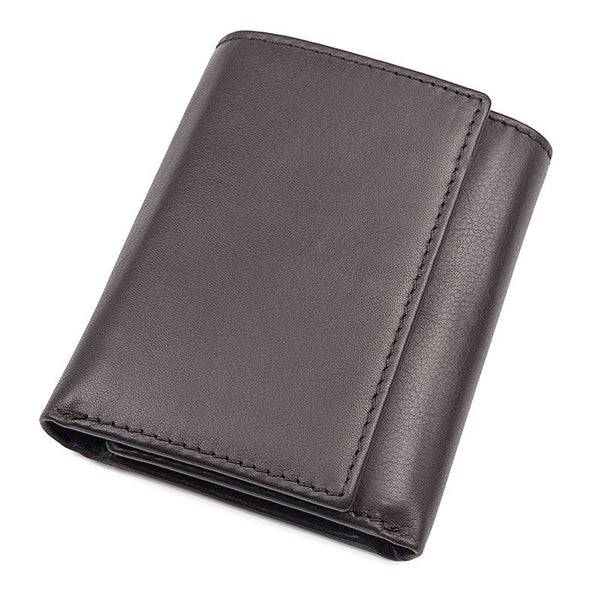 Personalized Men&#39;s Wallet Trifold Wallet Top Grain Leather Wallet RFID – ROCKCOWLEATHERSTUDIO