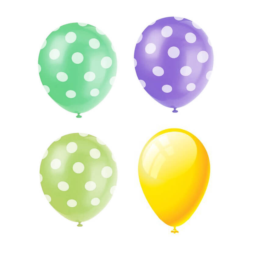 Palloncini, Pois, Azzurro