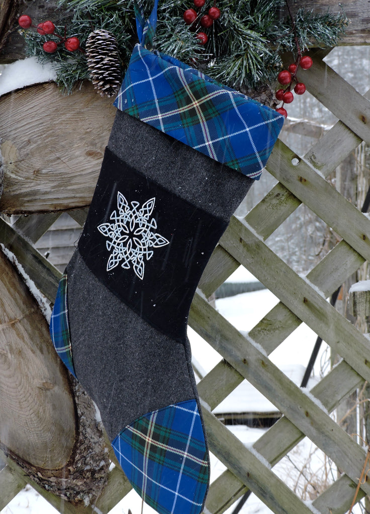 Christmas Stocking With Embroidery Heather Knight Clothing And Gifts