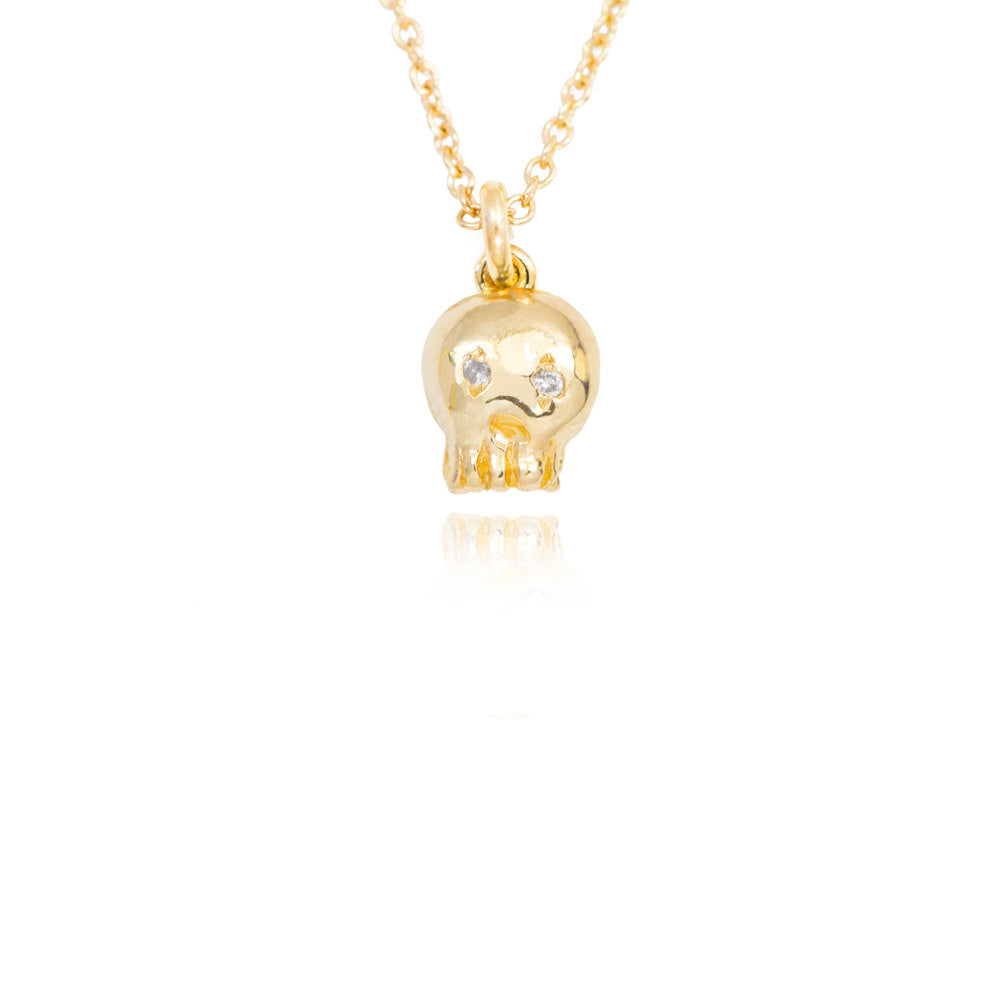 diamond skull necklace