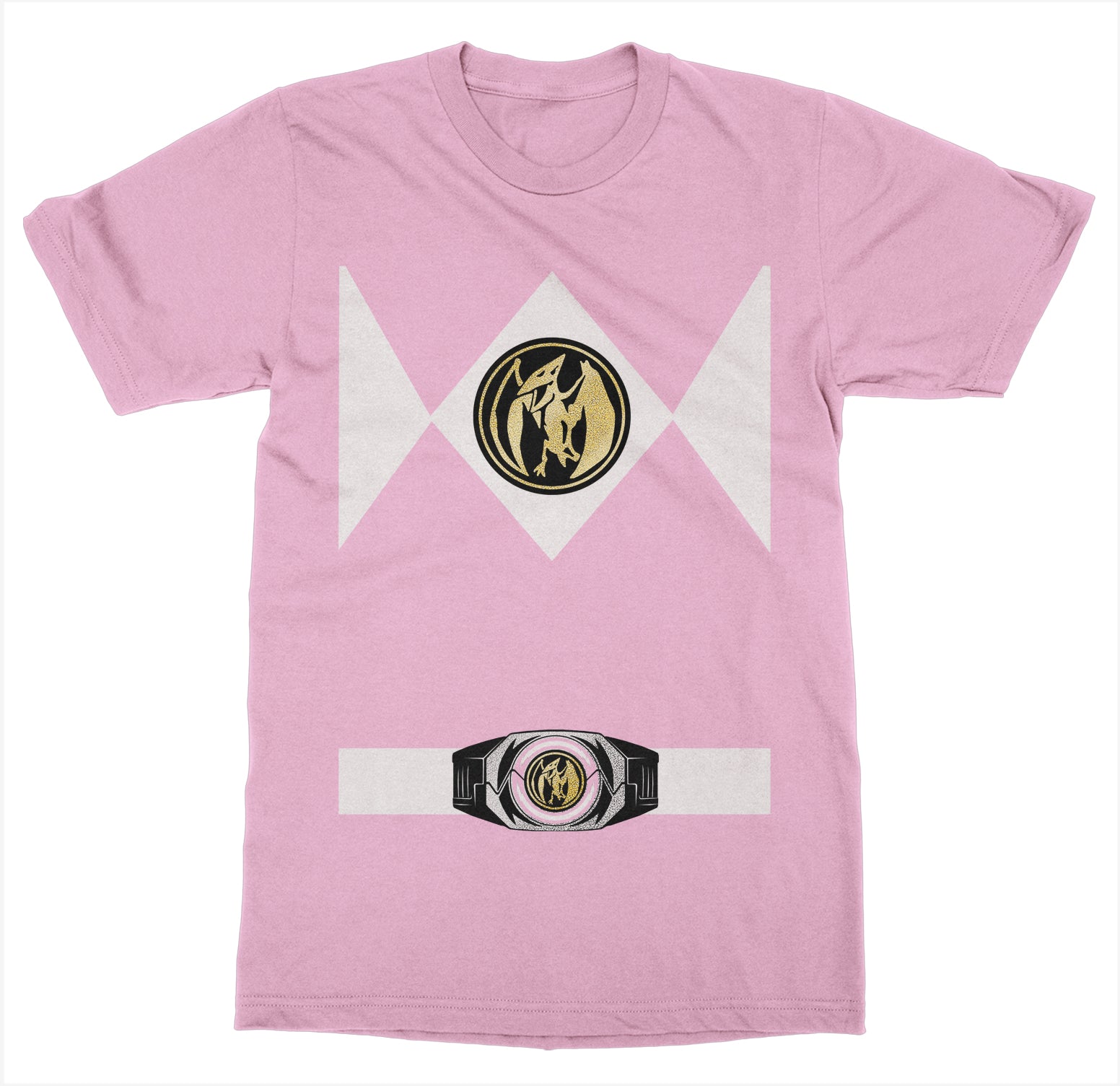 pink power ranger t shirt