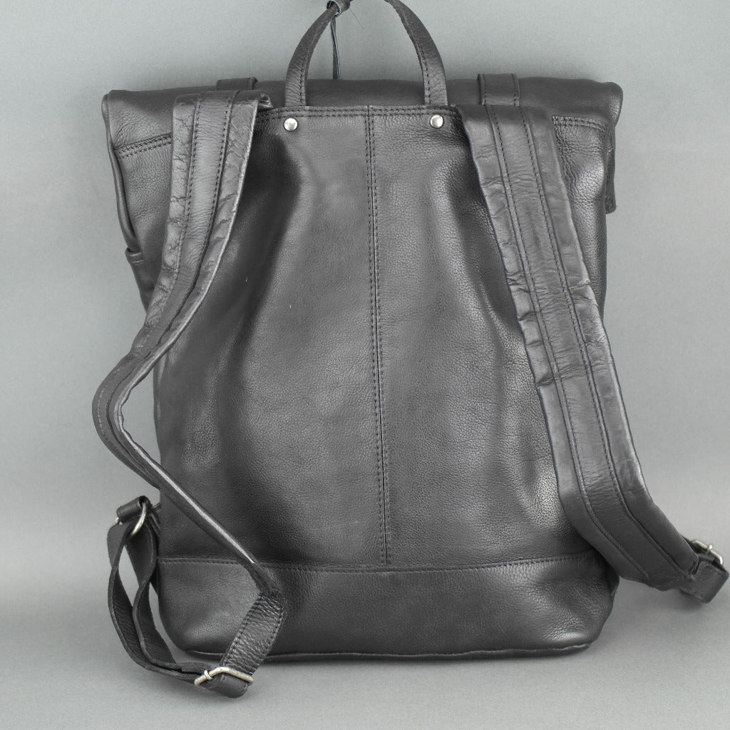 Vilenca Holland Black Genuine Leather Business Backpack bag ...