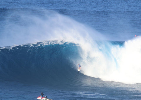 Shane Dorian at Jaws 2016 from the jet ski