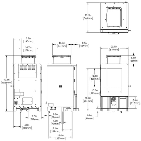 Bunn 44400 0200 Sure Immersion 312 Bean To Cup Coffee Brewer Kbi Parts