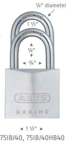 Lockitt Mobile Security & Accessories: ABUS 75IB/30 Marine Padlock