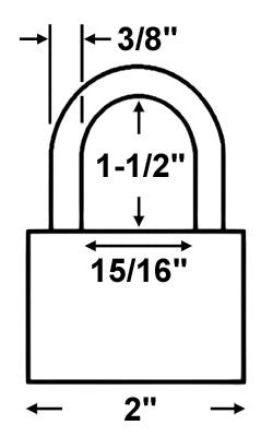 Master Lock M5 Commercial Magnum Laminated Steel Padlock with