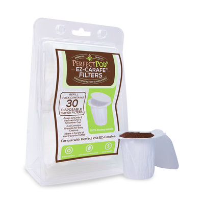 PERFECT POD EZ-Cup 2.0 Starter Bundle Reusable Coffee K Cup Pod with 125  Coffee Paper Filters and EZ Scoop BUN90076 - The Home Depot