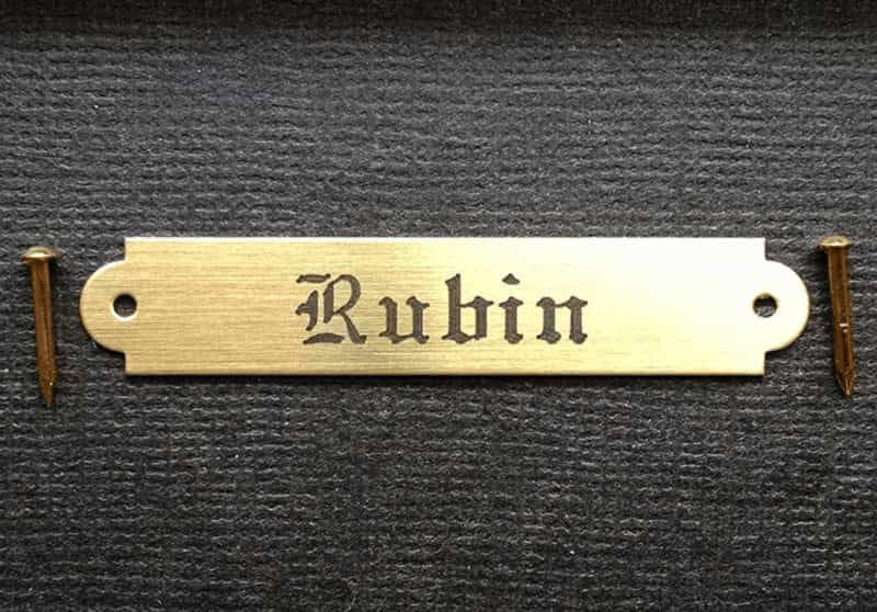 Engraved Bridle Brow or XX Small Saddle Name Plate - Solid Brass or ...