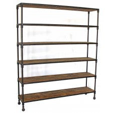 6 Tier Bookshelf W Wheels E T Tobey Company