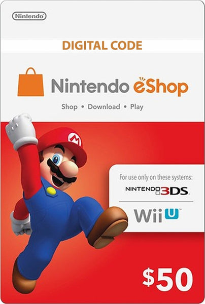Nintendo eShop Card $50 - Digital Codes | CodePal.com