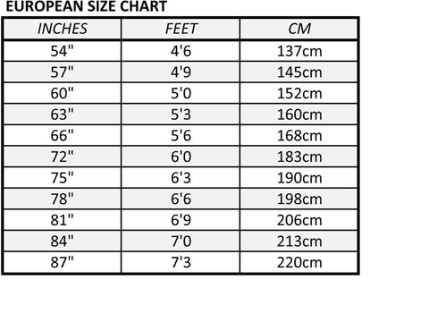 Pony Blanket Size Chart