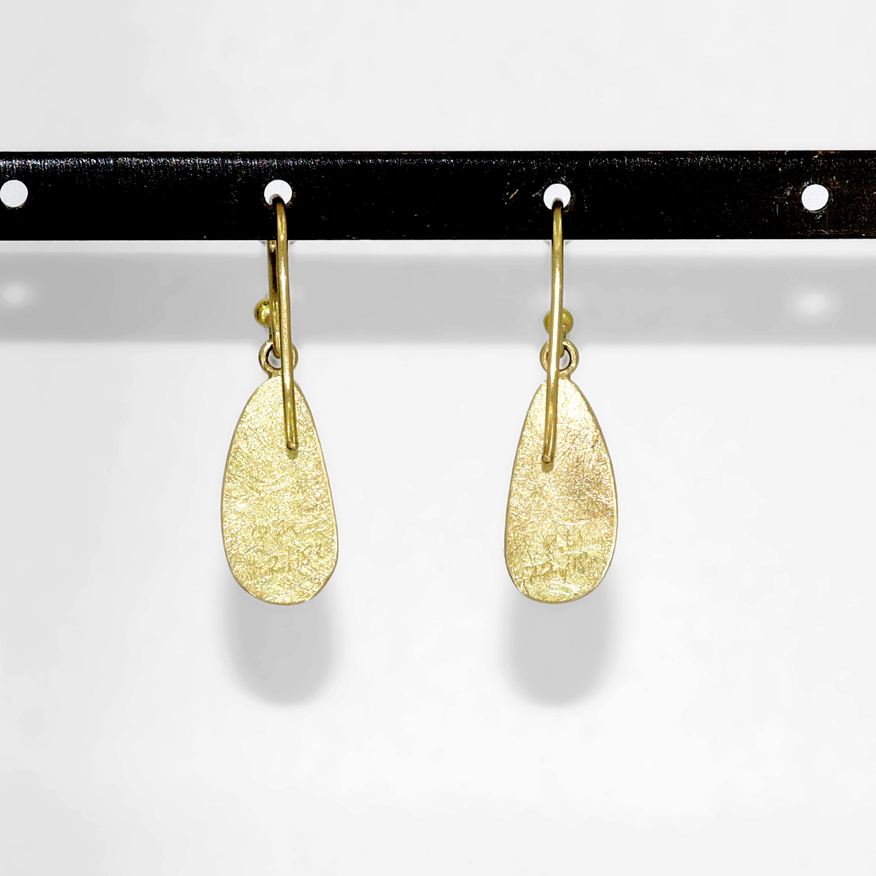 Petra Class Australian Opal Doublet Gold Dangle Drop Earrings