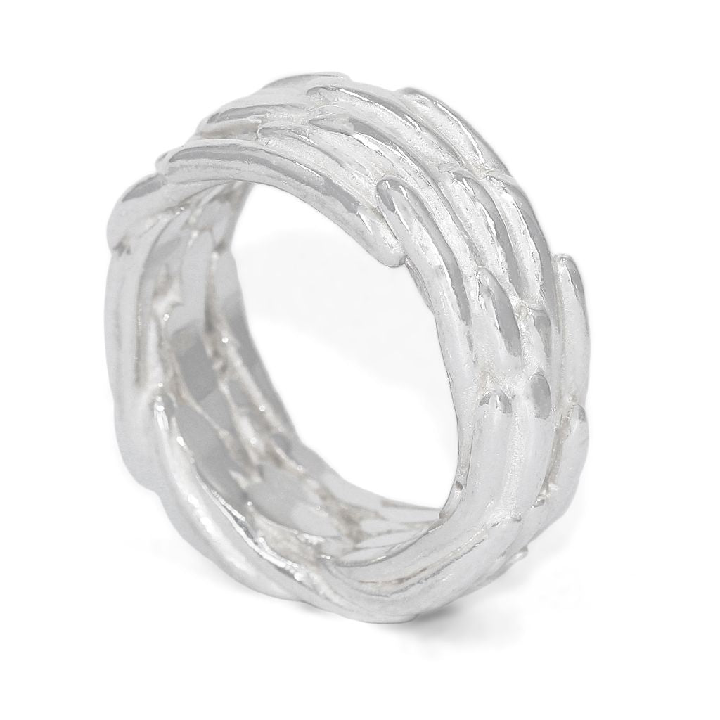 Gitta Pielcke Reed Ring in Sterling Silver