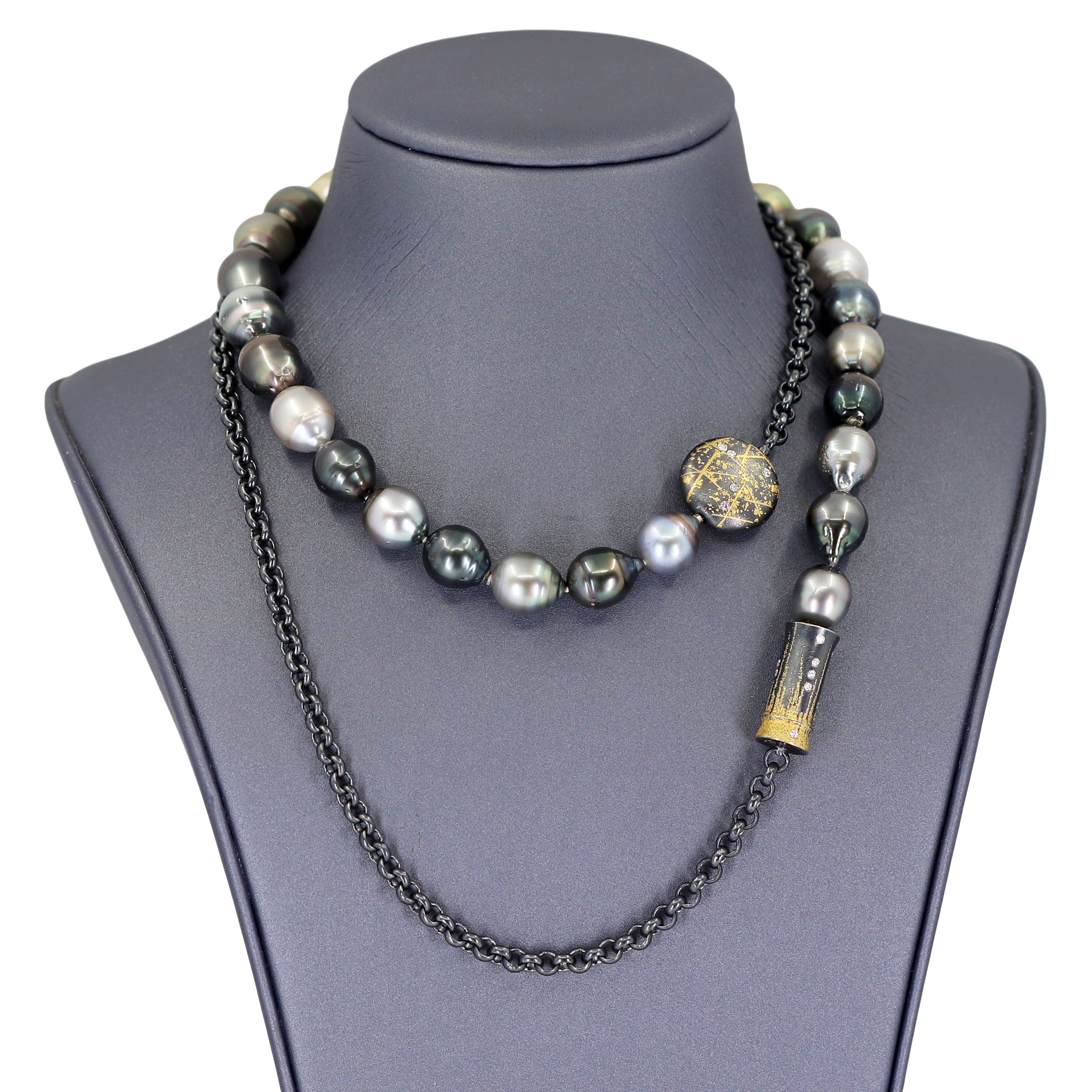 Atelier Zobel Baroque Tahitian Pearl Multi-Convertible Clasp Long Necklace