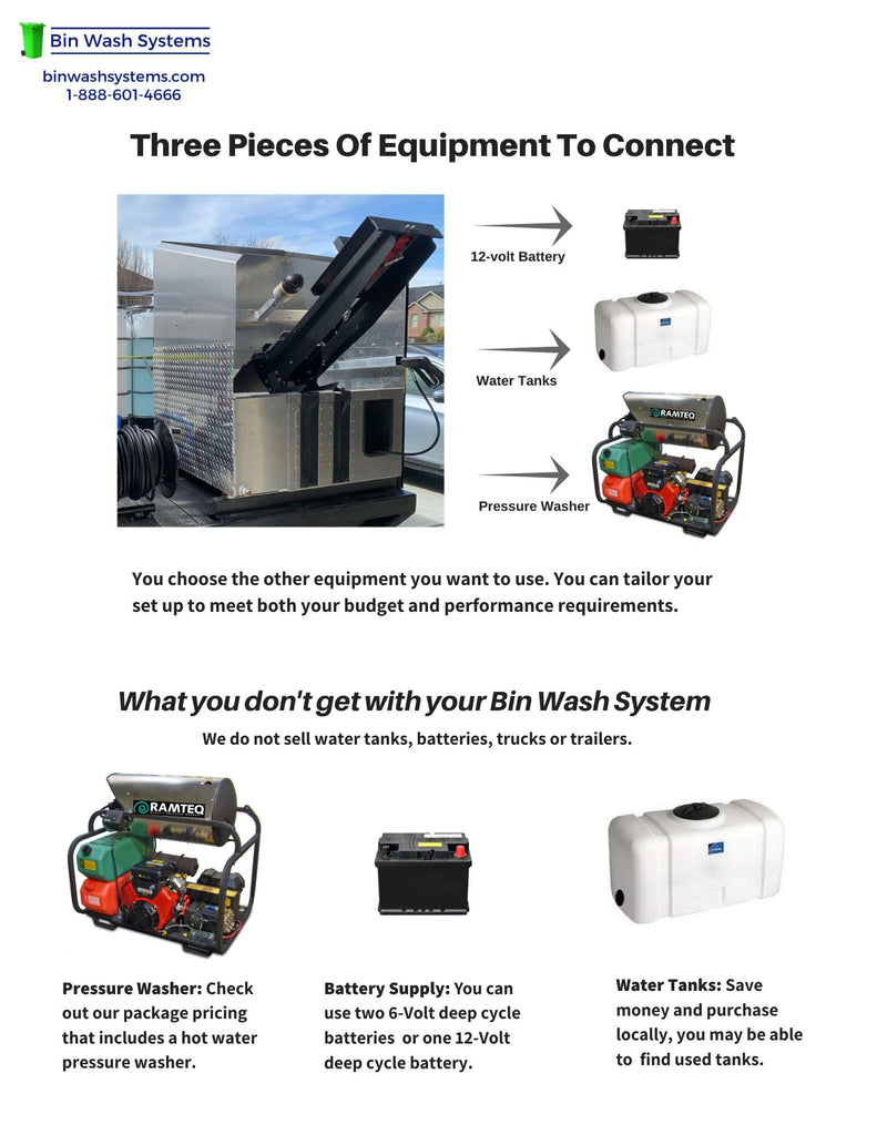 Trash Can Washer & Brute Can Cleaning system TCW-100