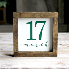 March 17 wall sign home decor