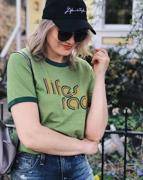 Marlena Begier styles her Life's Rad Script hat for a day in the sun!