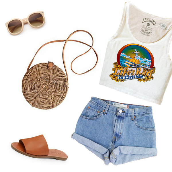 Enjoy beachside bellinis and endless sunshine in this adorable Life's Rad outfit styled with our newest Carlsbad crop!