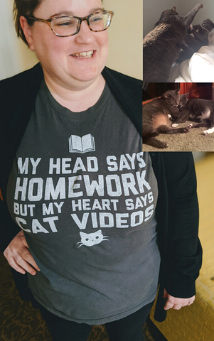 My Head Says Homework My Heart Says Cat Videos