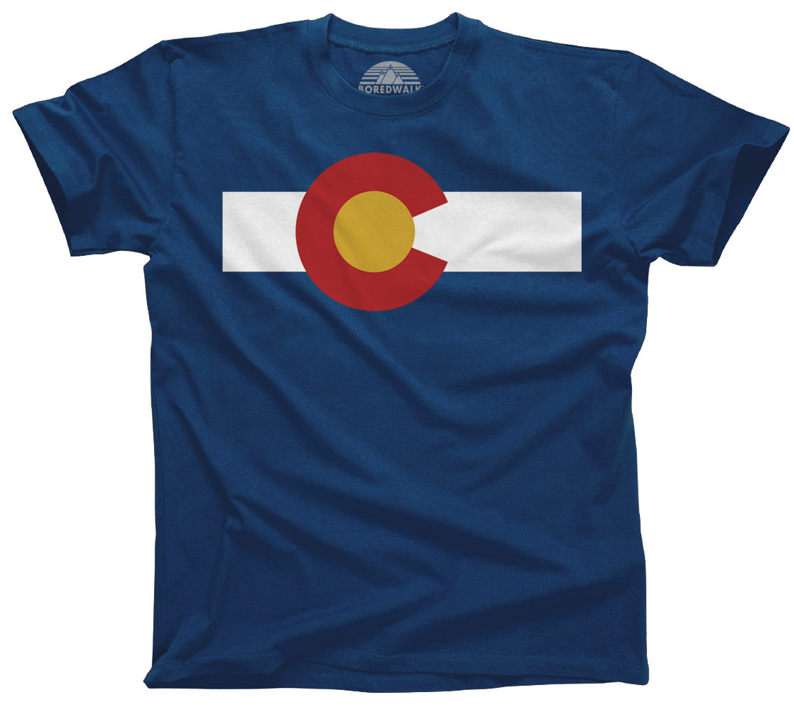 Men's Colorado Flag TShirt Boredwalk