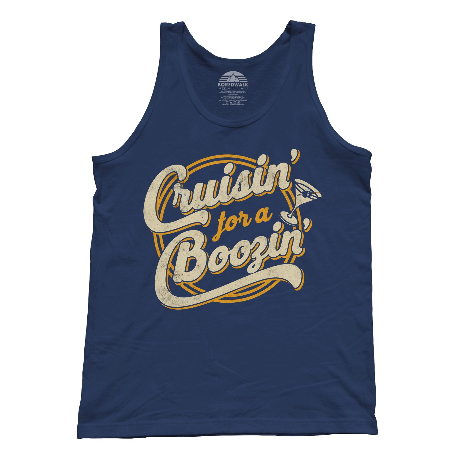 Unisex Cruisin for a Boozin Tank Top - Funny Drinking Shirt