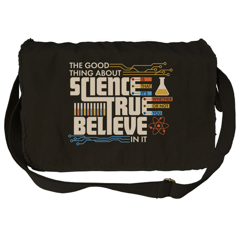 Boredwalk The Good Thing About Science Messenger Bag