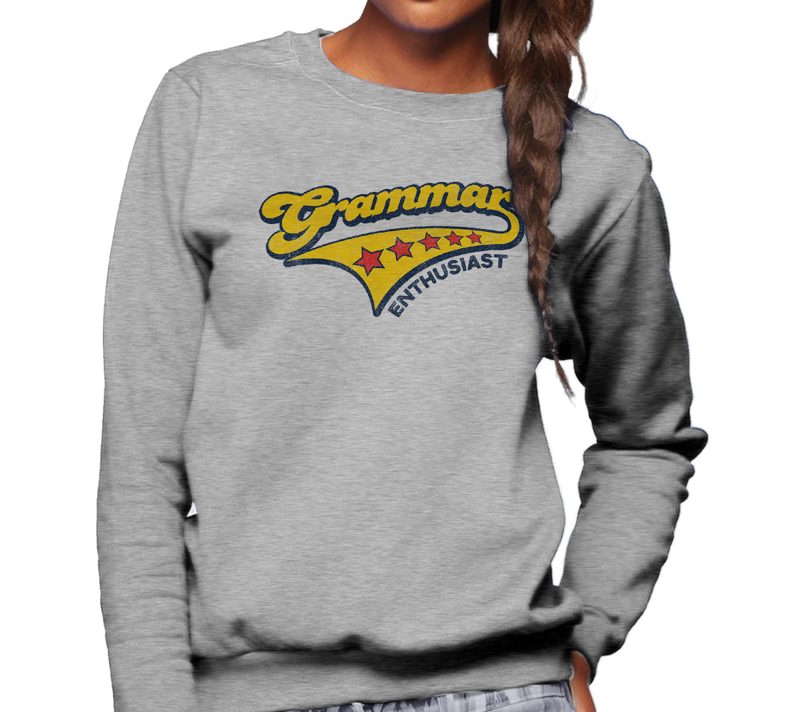 Unisex Grammar Enthusiast Sweatshirt - Funny Grammar Shirt