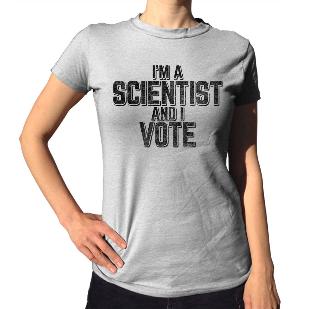Women's I'm a Scientist and I Vote T-Shirt Science TShirt – Boredwalk