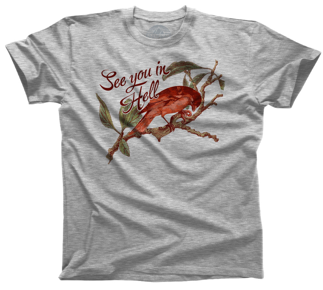 Men S See You In Hell Bird T Shirt Boredwalk