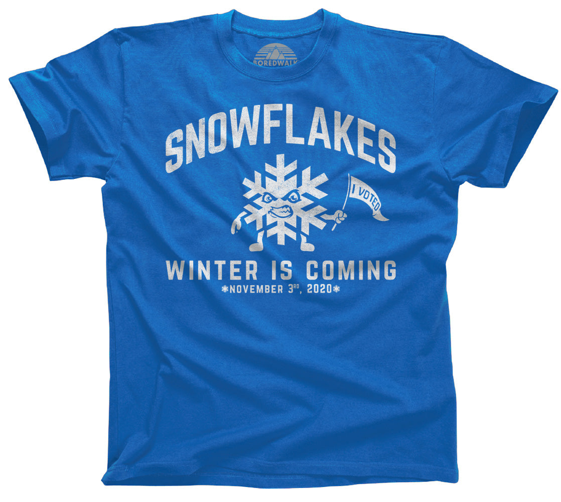 Men's Winter is Coming Snowflake T-Shirt Liberal Resist Shirt – Boredwalk