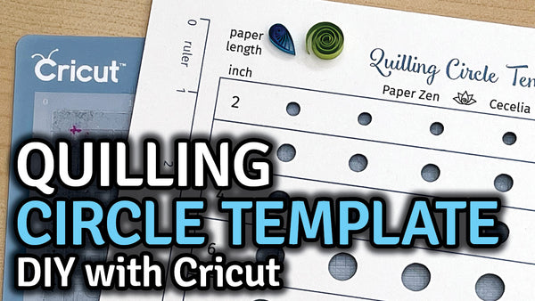 Quilling Circle Template Board with Cricut