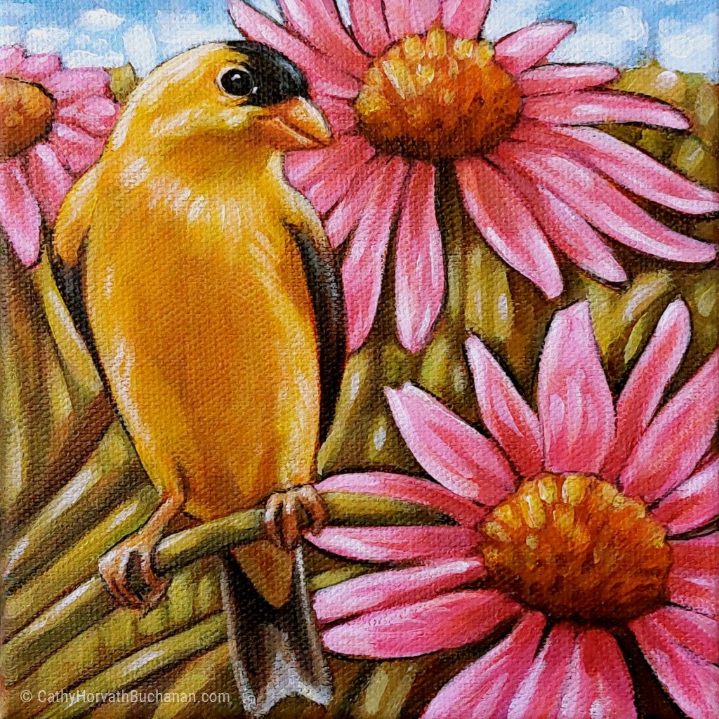 goldfinch painting