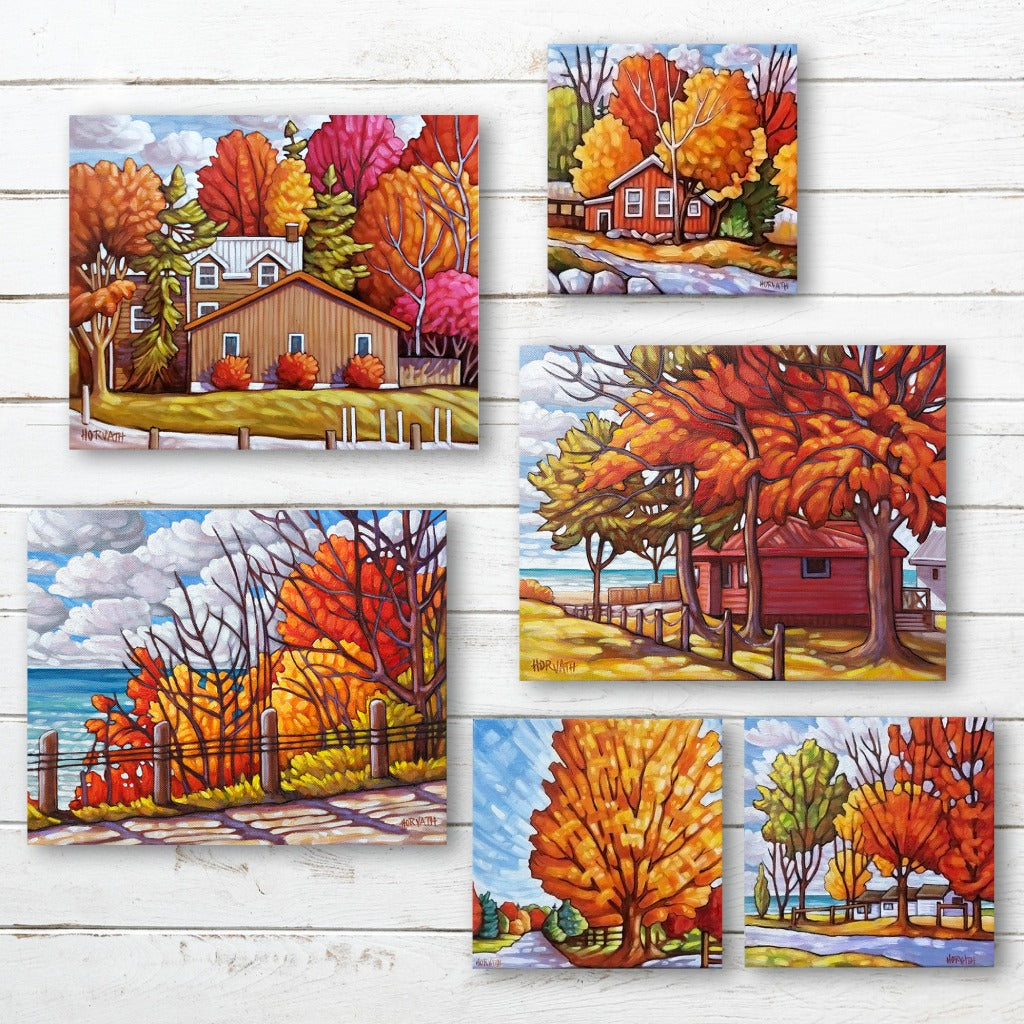 autumn in port painting collection