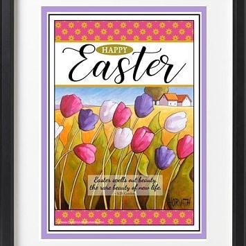 easter wall art printable by Cathy Horvath Buchanan