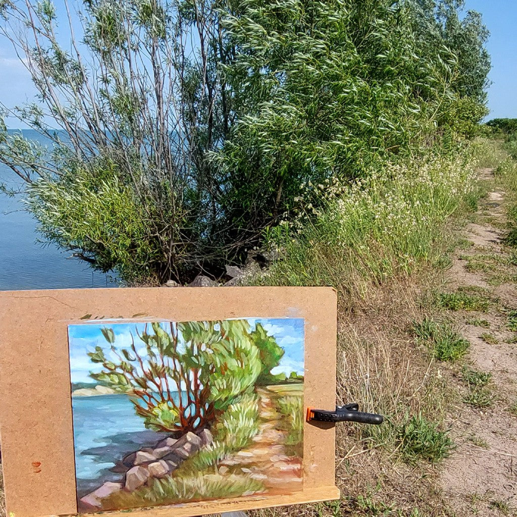 litle beach berm painting