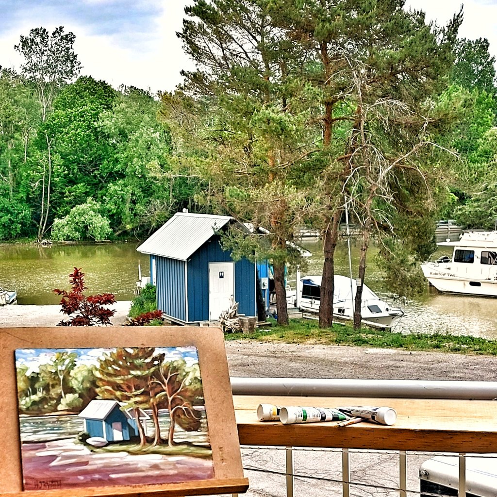 plein air boat launch