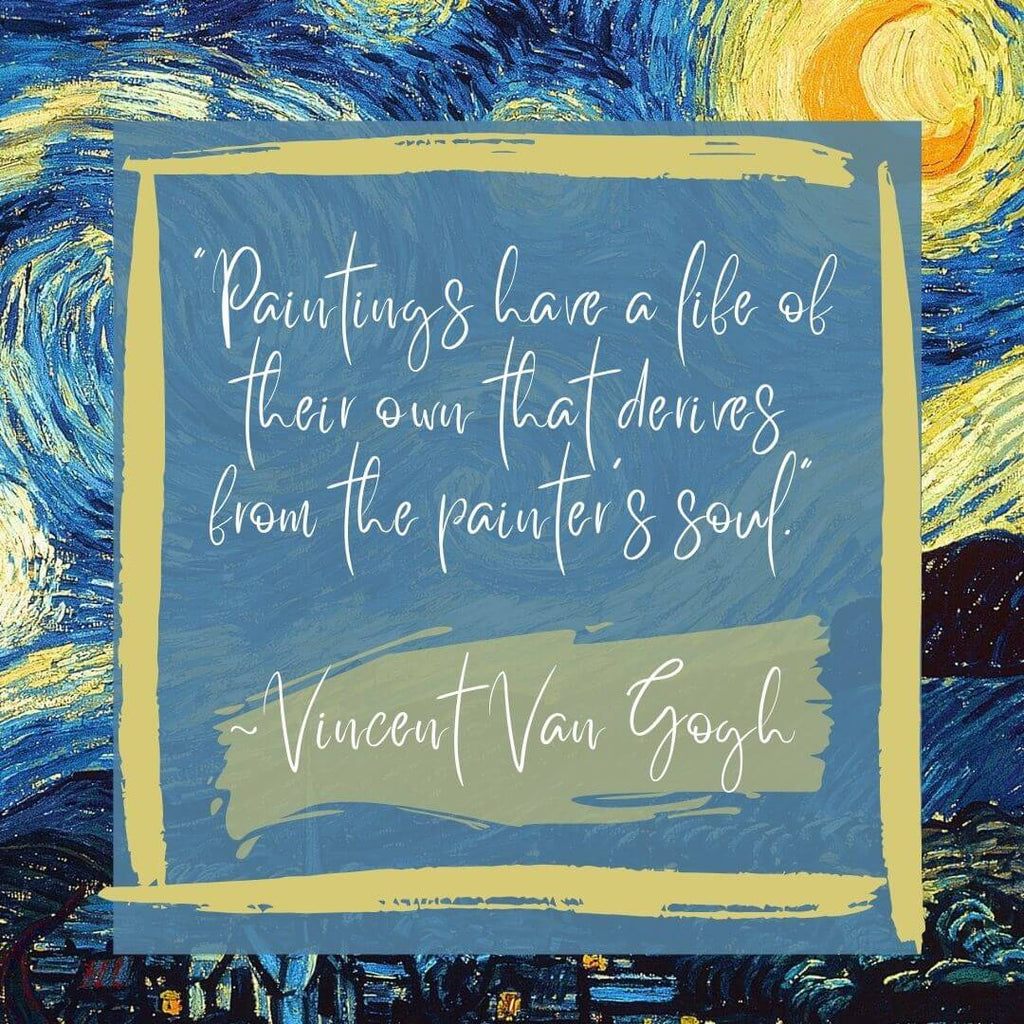 van gogh quote graphic