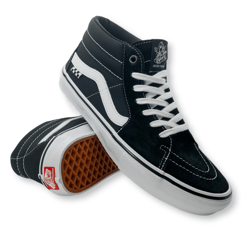 Vans | Skate Grosso Mid - Black/White/Emo Leather