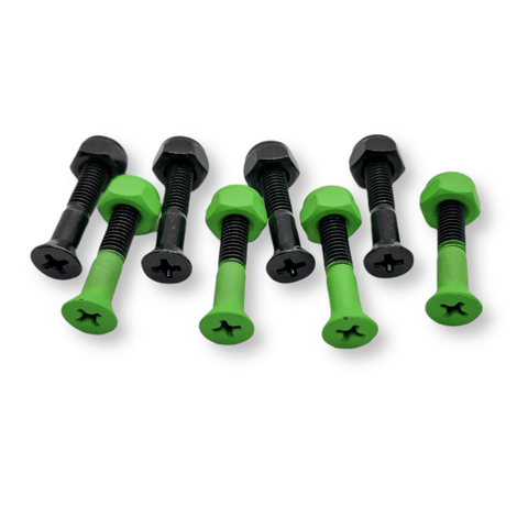 Tripin' Hardware | 1" Phillips - Sonic Green - Green/Black