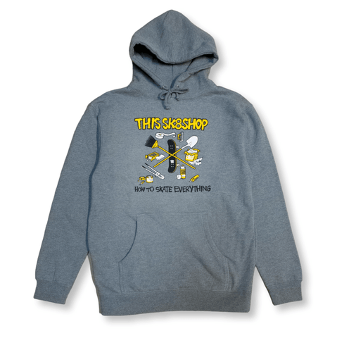 winegardspecialproducts | How to Skate Everything Hoodie - Gunmetal Heather (Graphic By Todd Bratrud)