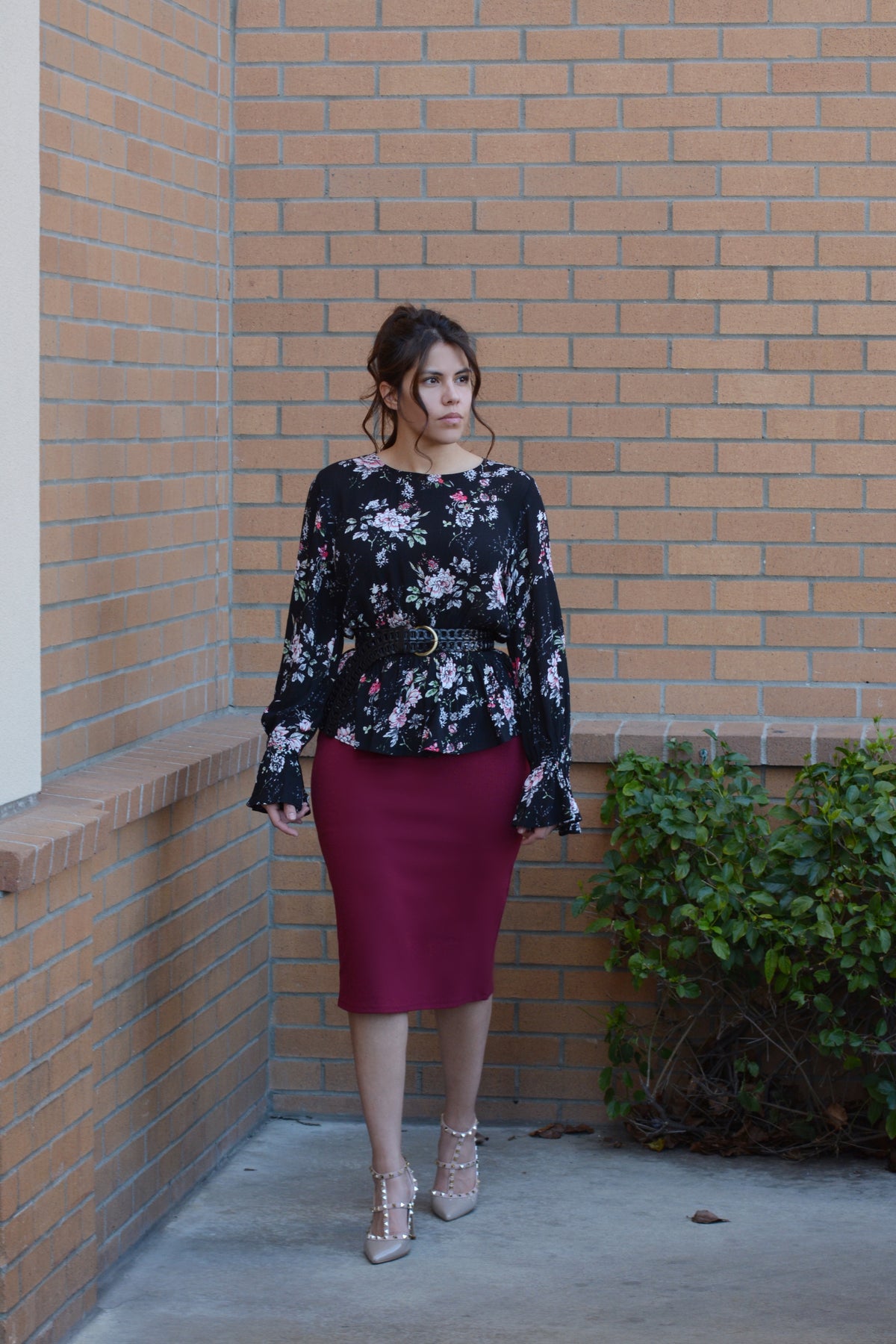 Penelope Cabernet Pencil Skirt – Skirt Society