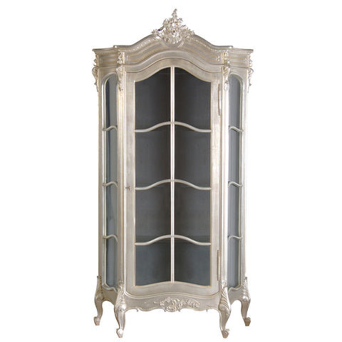 French Silver Display Cabinet French Country Furniture Luxury