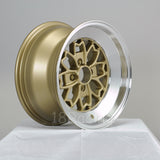 Rota Wheels Aleica 1580 4x100 10 67.1 Gold with Polish Lip