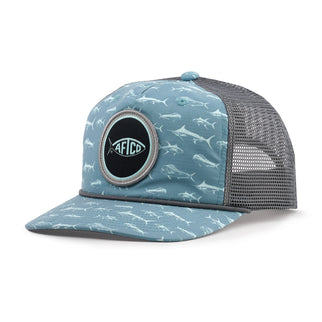 AFTCO Patch Trucker Hat/Light Gray