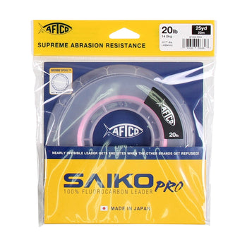AFTCO Saiko Pro 100% Fluorocarbon Leader, 100 Yard / Clear / 40