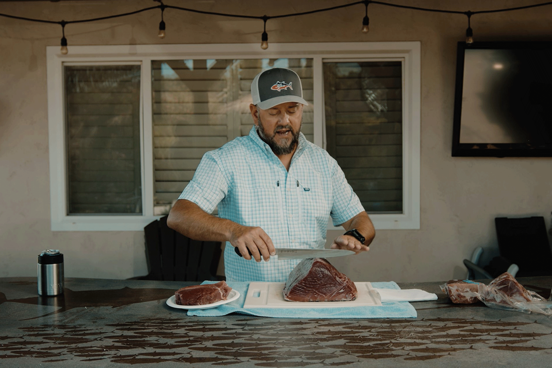 Bluefin Tuna Against the Grain